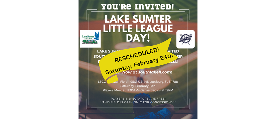 Register for LSCC Little League Day!