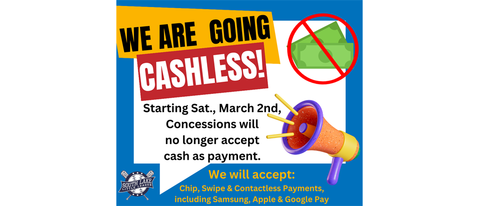We are going CASHLESS!
