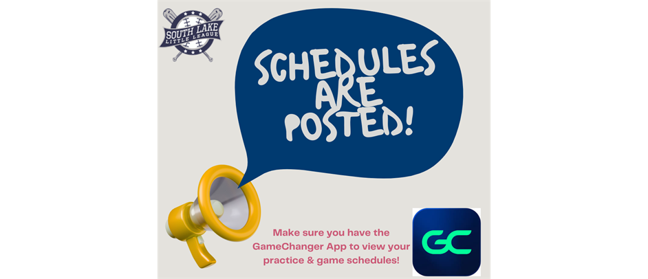 Schedules are Posted! 